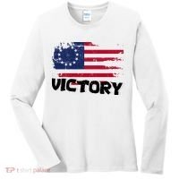 Victory Betsy Ross Original Flag Women's Long Sleeve Shirt thumb 0