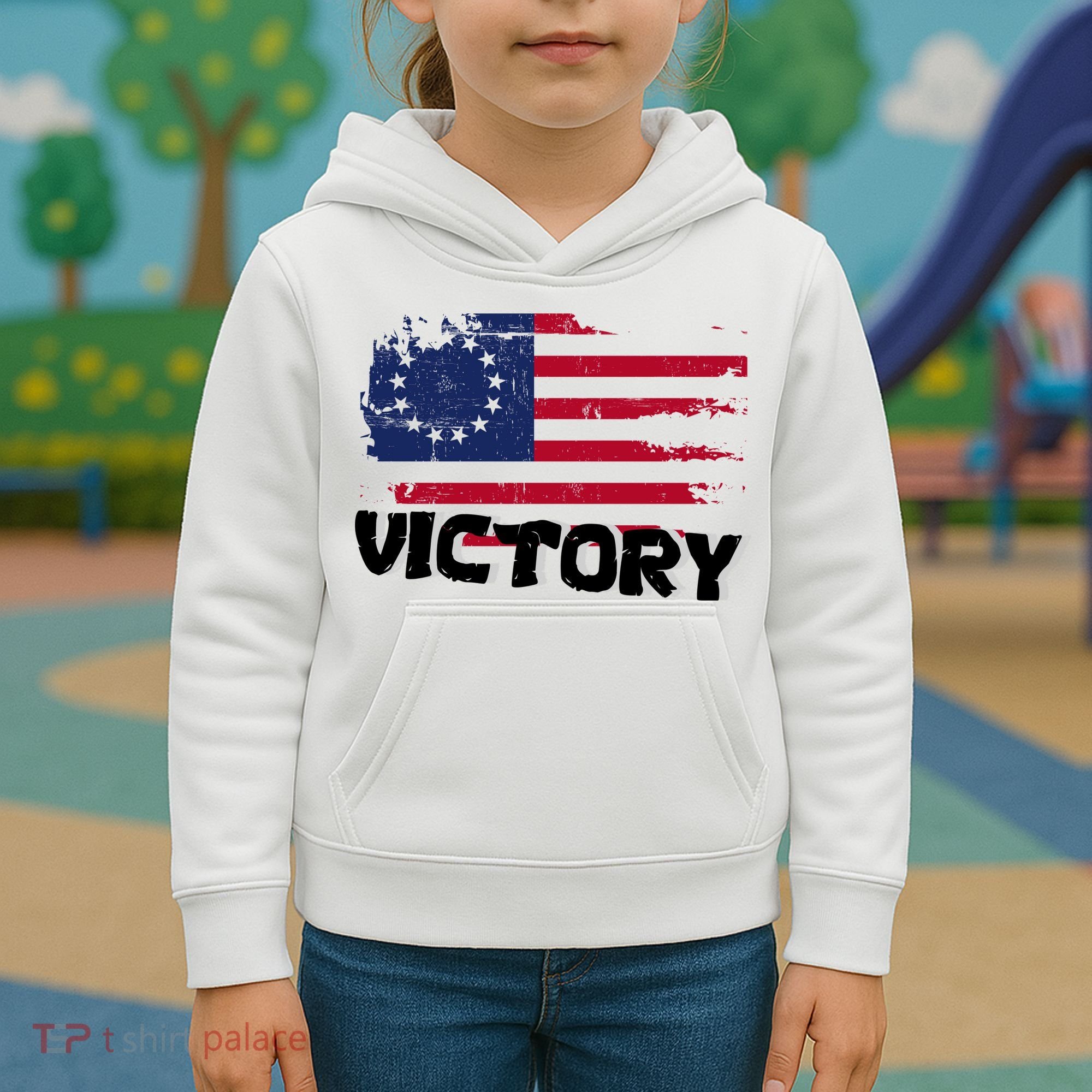 Victory Betsy Ross Original Flag Kids Hoodie