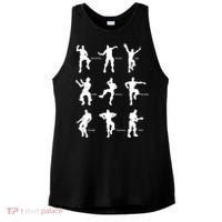 Victory Royale Gamer Dance Moves Ladies PosiCharge Tri-Blend Wicking Tank thumb 0
