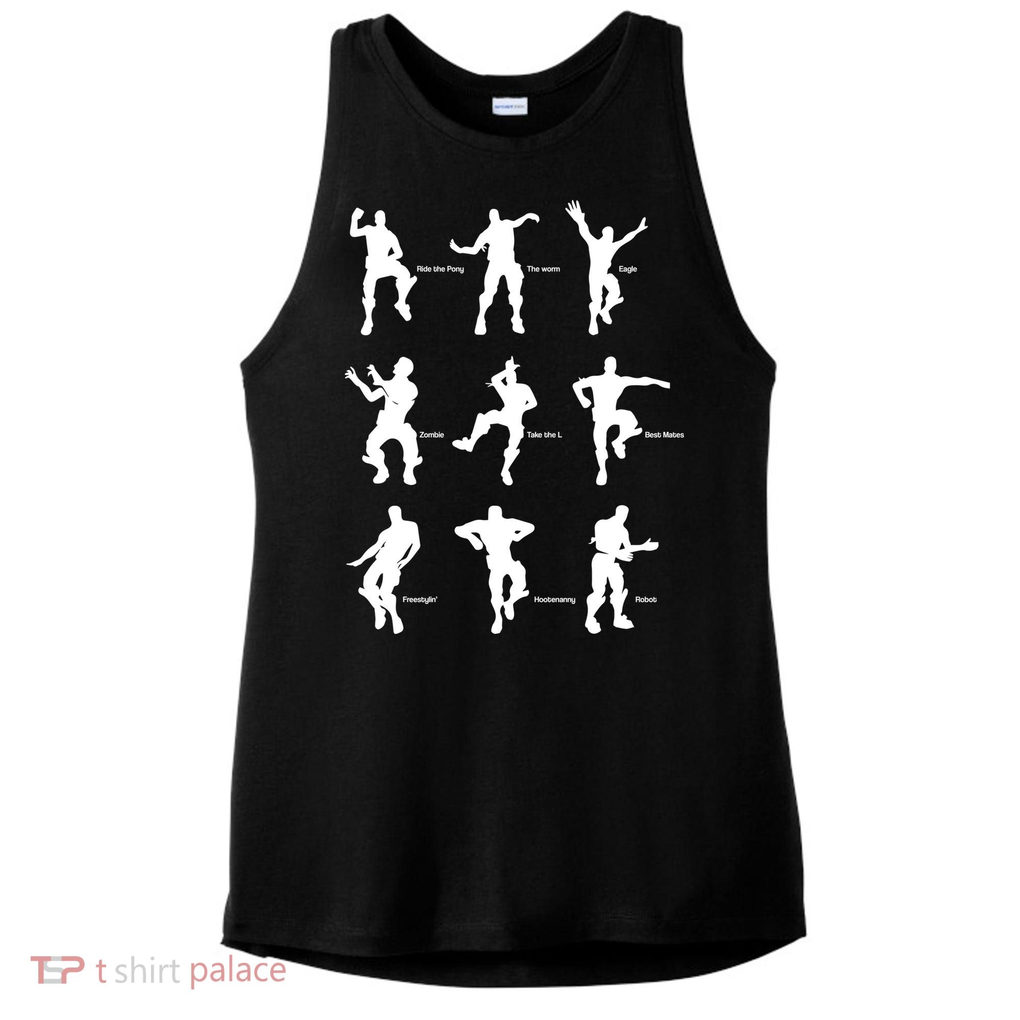 Victory Royale Gamer Dance Moves Ladies PosiCharge Tri-Blend Wicking Tank