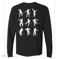 Victory Royale Gamer Dance Moves Comfort Colors Heavyweight Long Sleeve T-Shirt thumb 0