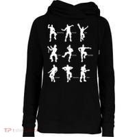 Victory Royale Gamer Dance Moves Womens Funnel Neck Pullover Hood thumb 0