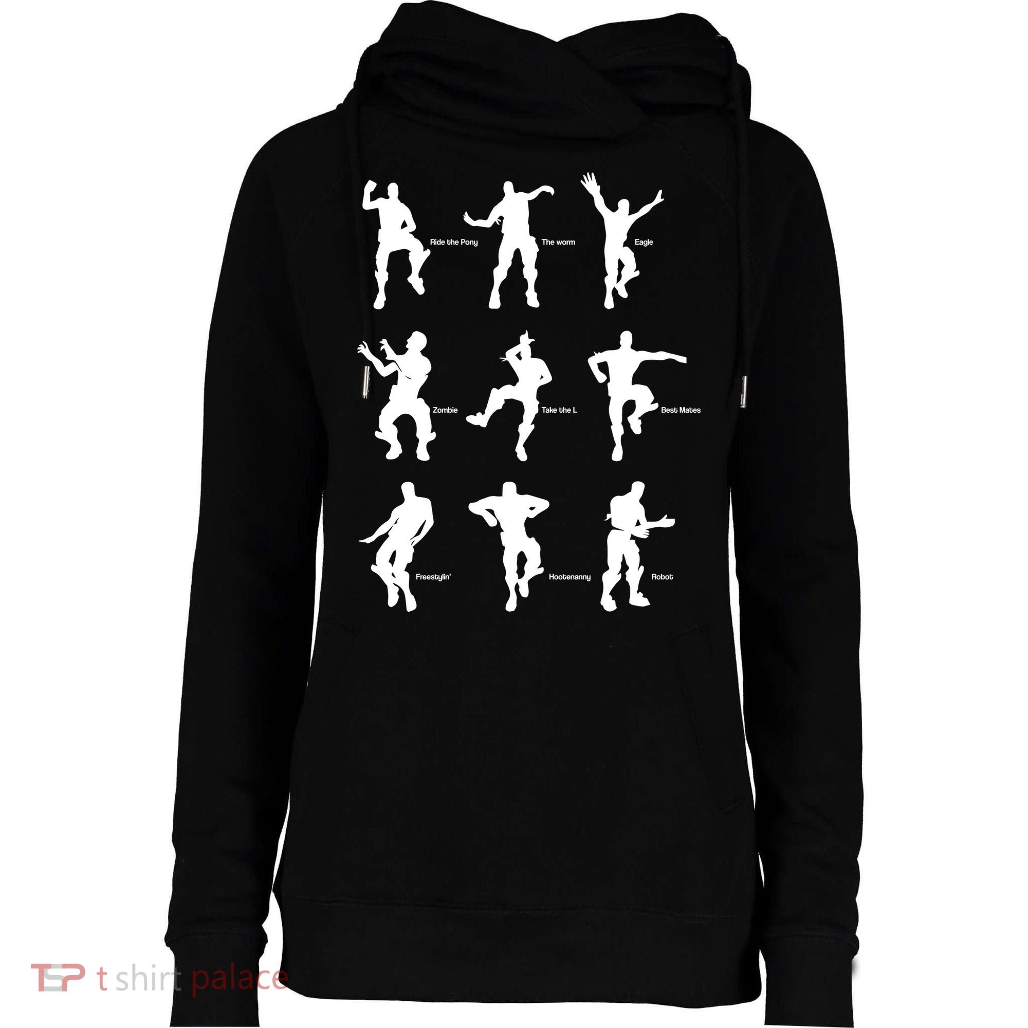 Victory Royale Gamer Dance Moves Womens Funnel Neck Pullover Hood