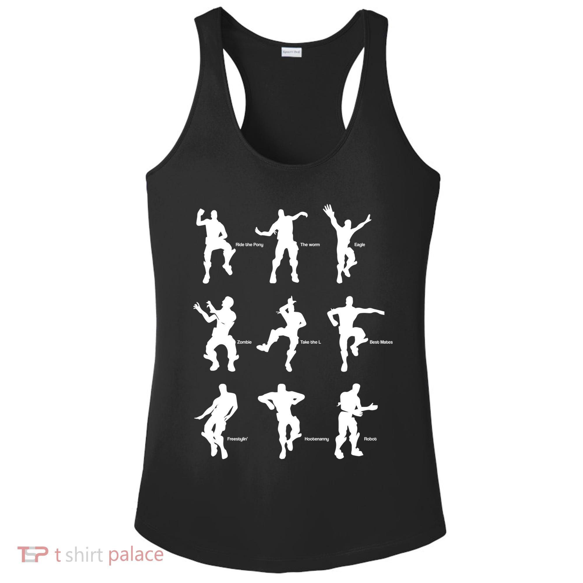 Victory Royale Gamer Dance Moves Ladies PosiCharge Competitor Racerback Tank