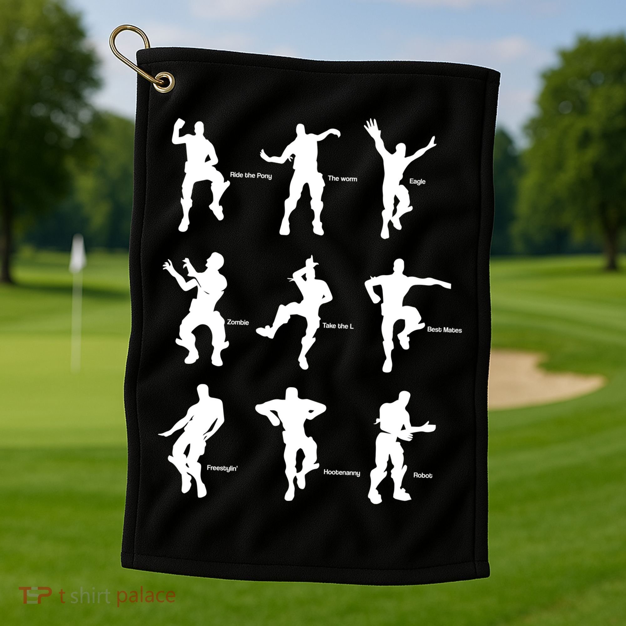 Victory Royale Gamer Dance Moves Golf Towel