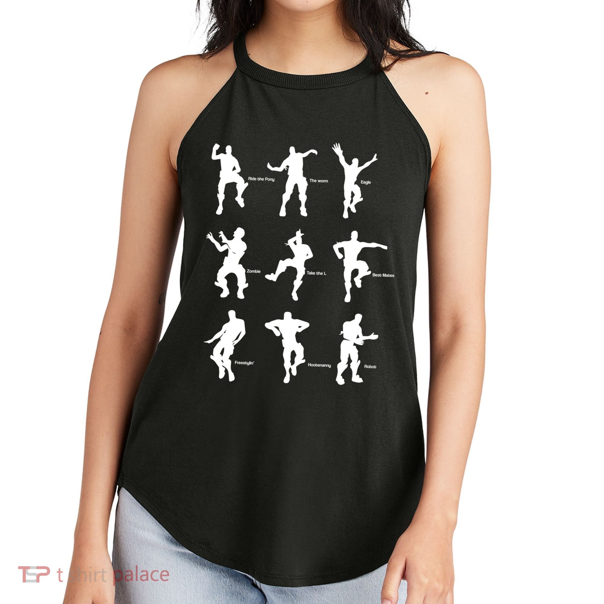 Victory Royale Gamer Dance Moves Women's Perfect Tri Rocker Tank