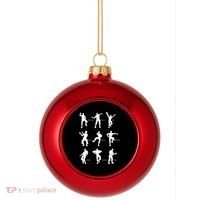 Victory Royale Gamer Dance Moves Plastic Christmas Ball Ornament thumb 0