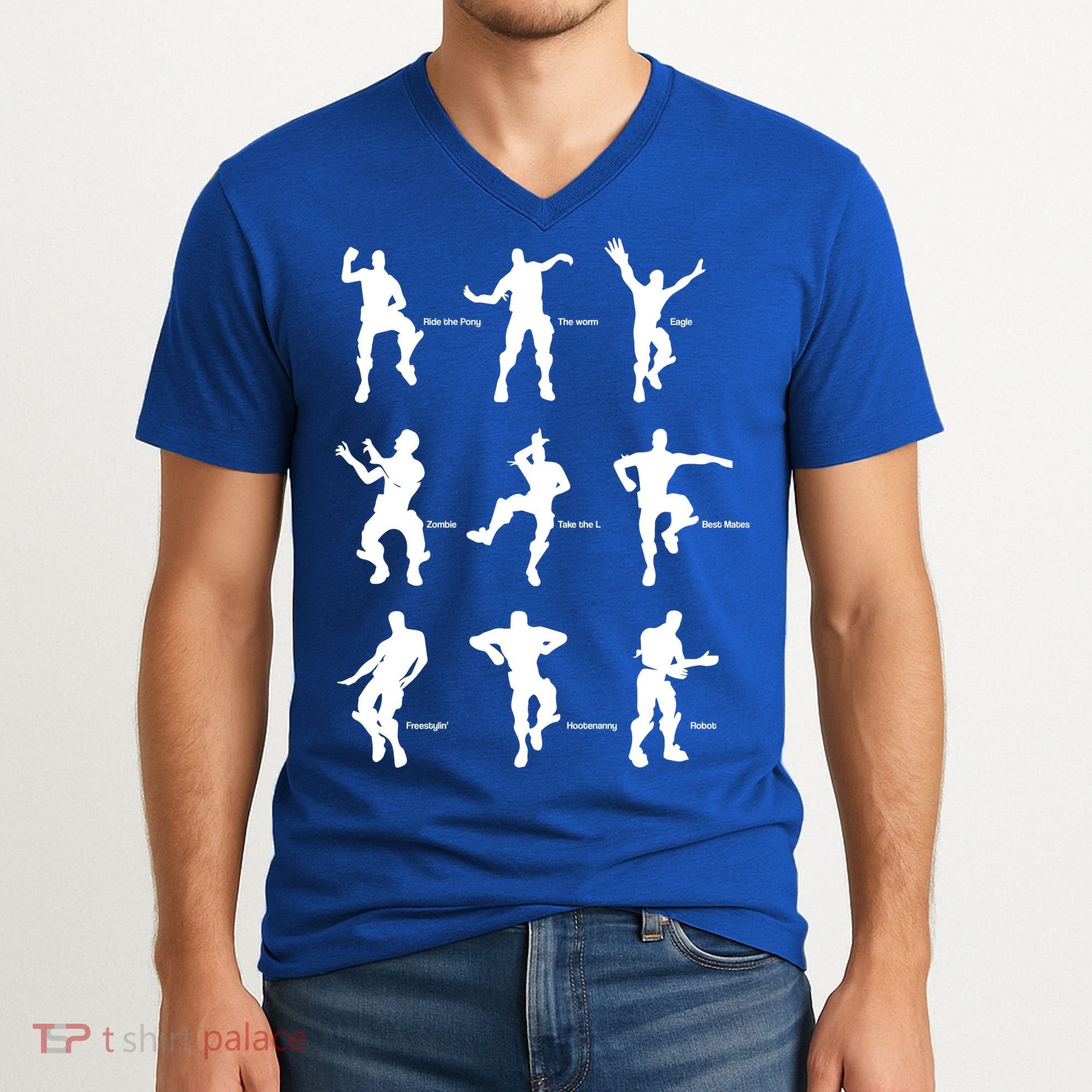 Victory Royale Gamer Dance Moves V-Neck T-Shirt