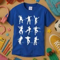 Victory Royale Gamer Dance Moves Kids T-Shirt thumb 3