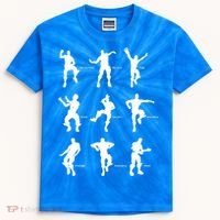 Victory Royale Gamer Dance Moves Kids Tie-Dye T-Shirt thumb 0