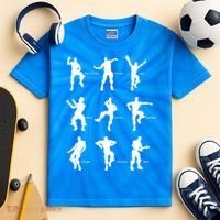 Victory Royale Gamer Dance Moves Kids Tie-Dye T-Shirt thumb 2