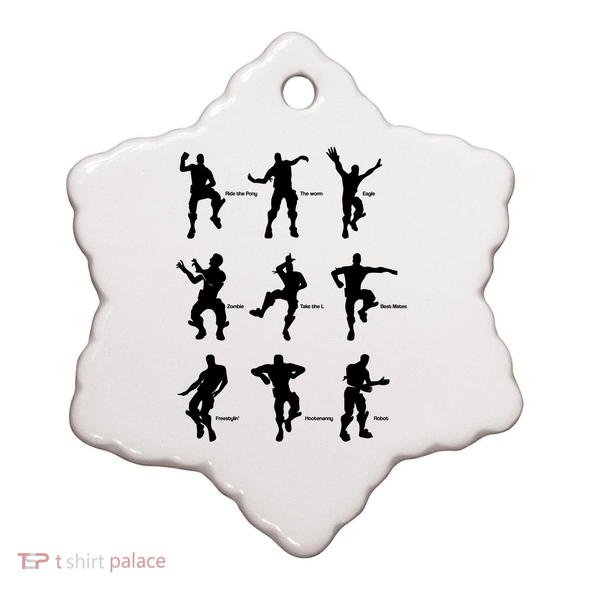 Victory Royale Gamer Dance Moves Ceramic Ornament
