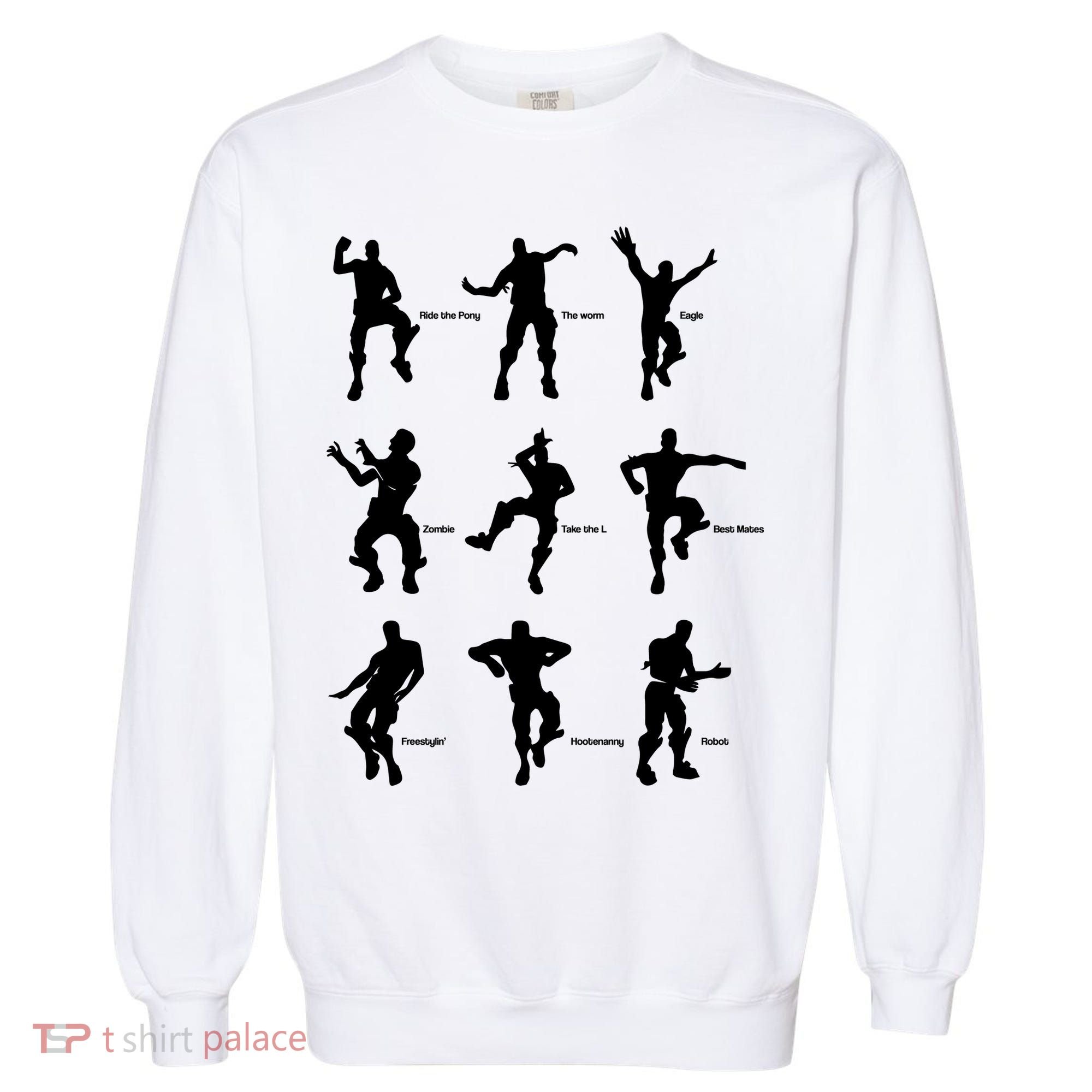 Victory Royale Gamer Dance Moves Garment-Dyed Sweatshirt