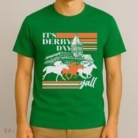 Vintage It's Derby Day Yall Horse Racing T-Shirt thumb 3