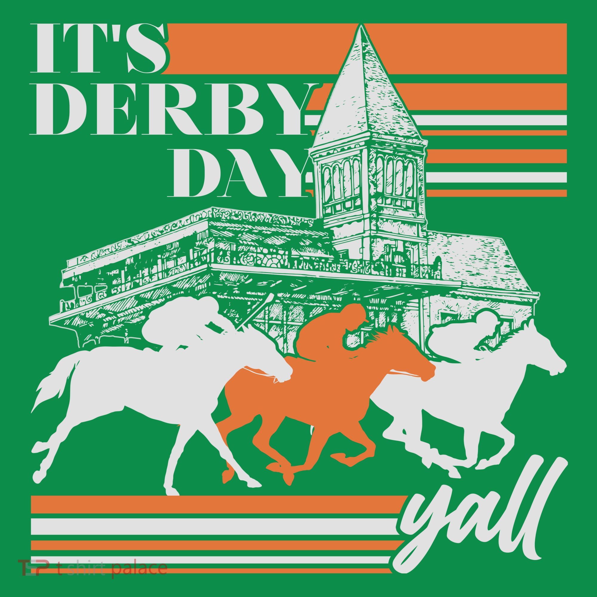 Vintage It's Derby Day Yall Horse Racing T-Shirt