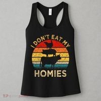 Vegetarian I Don't Eat My Homies  Turkey Day Thanksgiving Women's Tank Top thumb 3