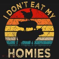 Vegetarian I Don't Eat My Homies  Turkey Day Thanksgiving Women's Tank Top thumb 5