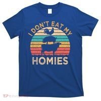 Vegetarian I Don't Eat My Homies Funny Vegan Retro Gift T-Shirt thumb 0