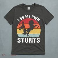 Vintage I Do My Own Stunts Broken Bone Horse Women Men Gift T-Shirt thumb 5