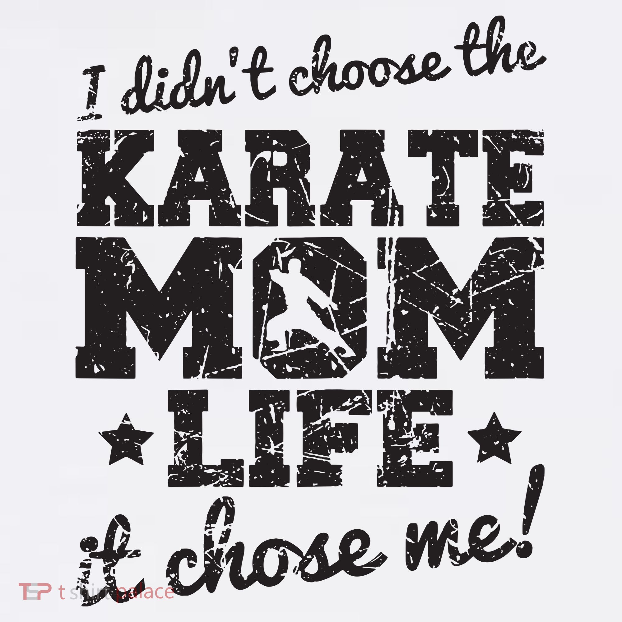 Vintage I Didnt Choose The Karate Mom Life It Chose Me T-Shirt
