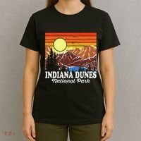 Vintage Indiana Dunes National Park Souvenir T-Shirt thumb 4