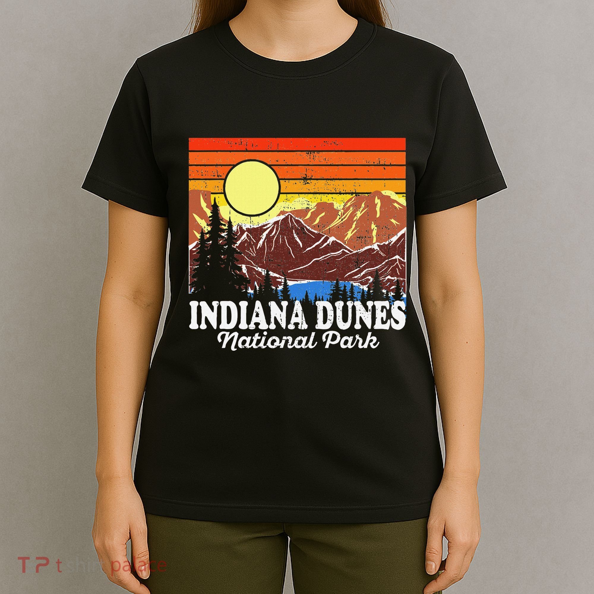 Vintage Indiana Dunes National Park Souvenir T-Shirt