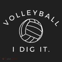 Volleyball I Dig It. Funny Volleyball Quote Beanie thumb 2
