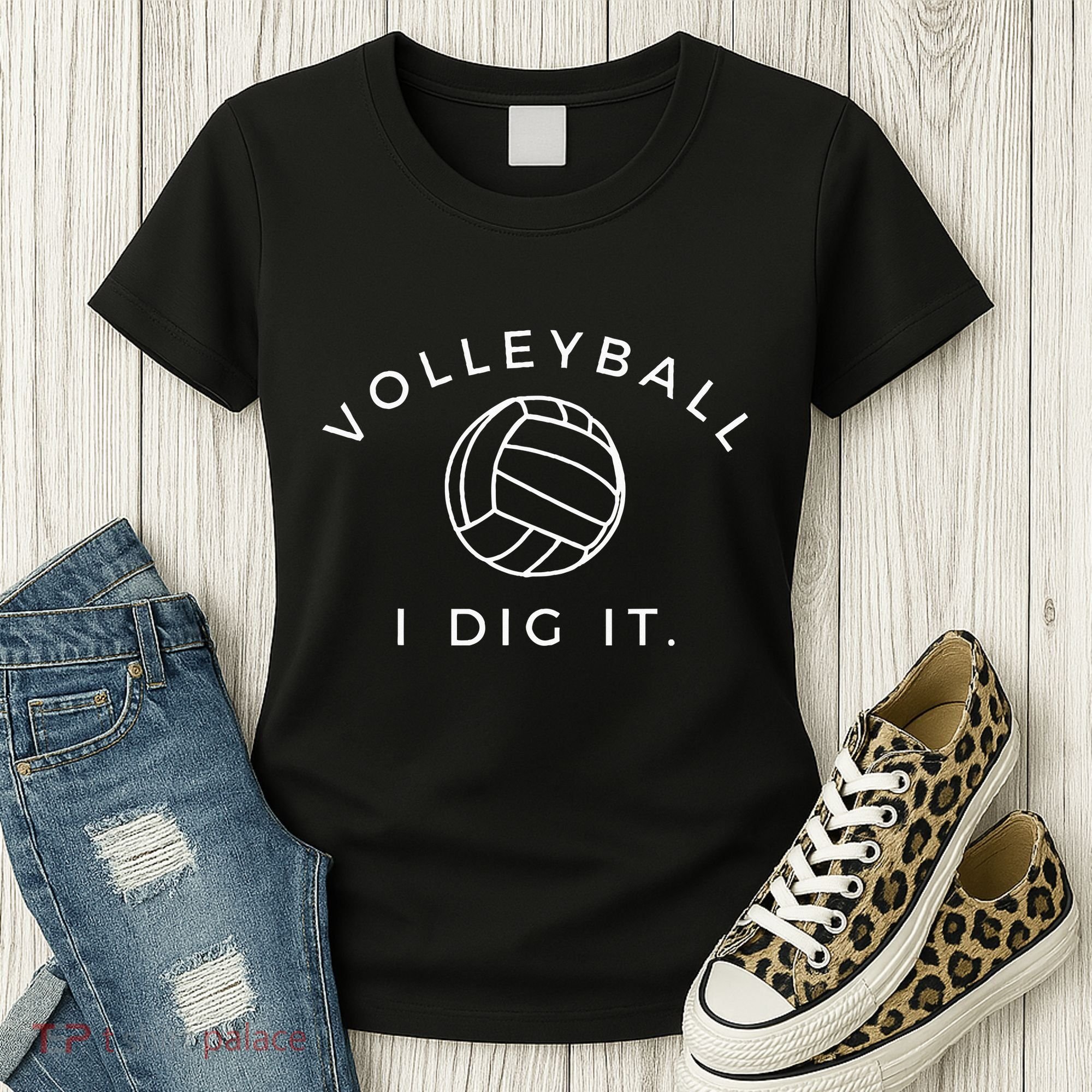 Volleyball I Dig It. Funny Volleyball Quote Women's T-Shirt