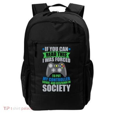Video Game Respawn In Society Backpack