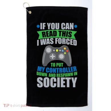 Video Game Respawn In Society Golf Towel