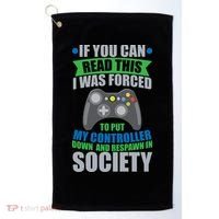 Video Game Respawn In Society Golf Towel thumb 0