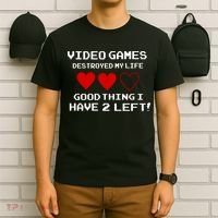 Video Games Destroyed My Life T-Shirt thumb 6