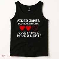 Video Games Destroyed My Life Tank Top thumb 2