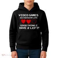 Video Games Destroyed My Life Kids Hoodie thumb 4