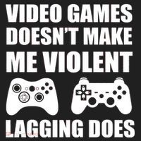 Video Games Doesn't Make Me Violent Lagging Does Women's Sweatshirt thumb 2