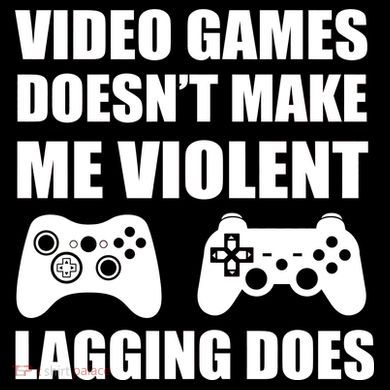Video Games Doesn't Make Me Violent Lagging Does Baby Long Sleeve Bodysuit