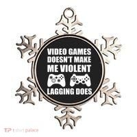 Video Games Doesn't Make Me Violent Lagging Does Ornament thumb 0