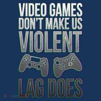 Video Games Doesn't Make Me Violent Lagging Does Gamer Kids Sweatshirt thumb 2