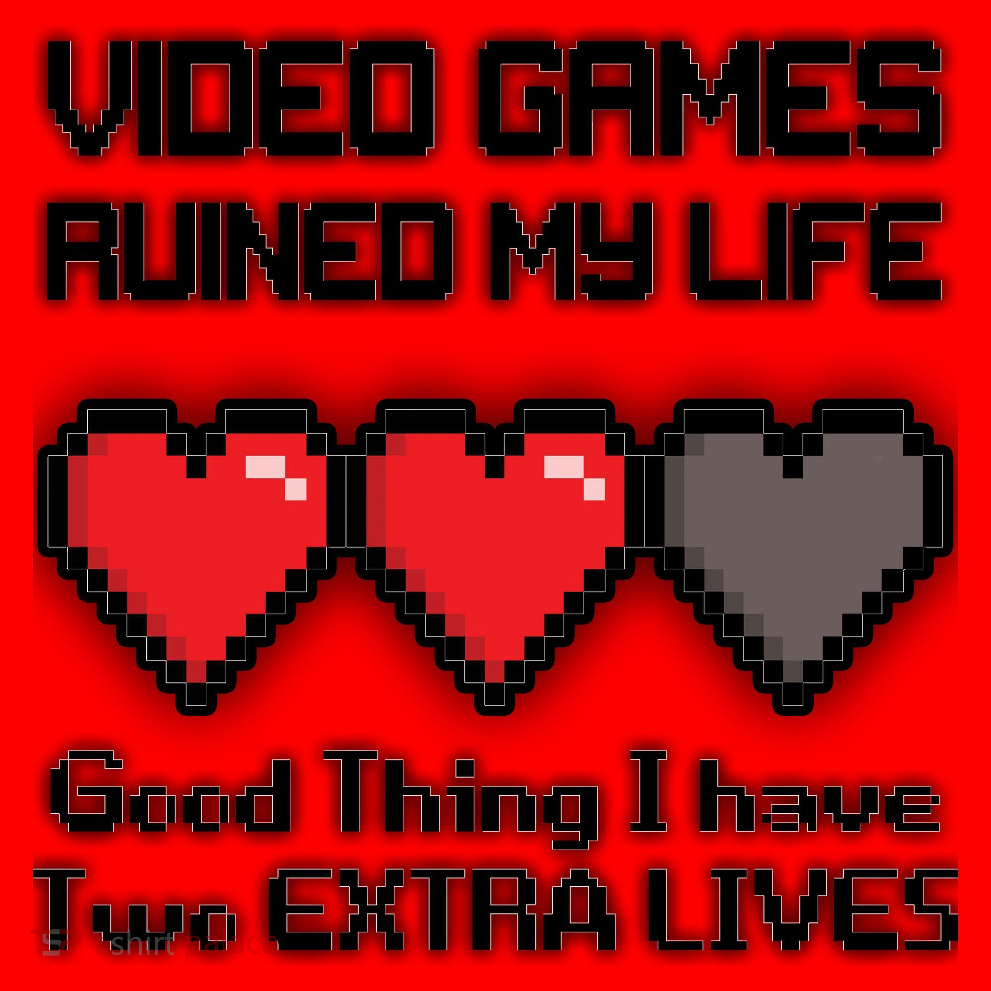 Video Games Ruined My Life Good Thing I Have Two Extra Lives Santa Hat