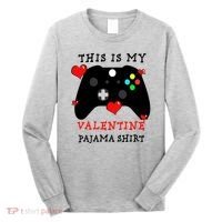 Video Games This Is My Valentine Pajama Long Sleeve Shirt thumb 0