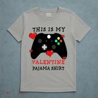 Video Games This Is My Valentine Pajama T-Shirt thumb 5