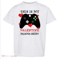 Video Games This Is My Valentine Pajama Toddler T-Shirt thumb 0