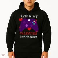 Video Games This Is My Valentine Pajama Hoodie thumb 2