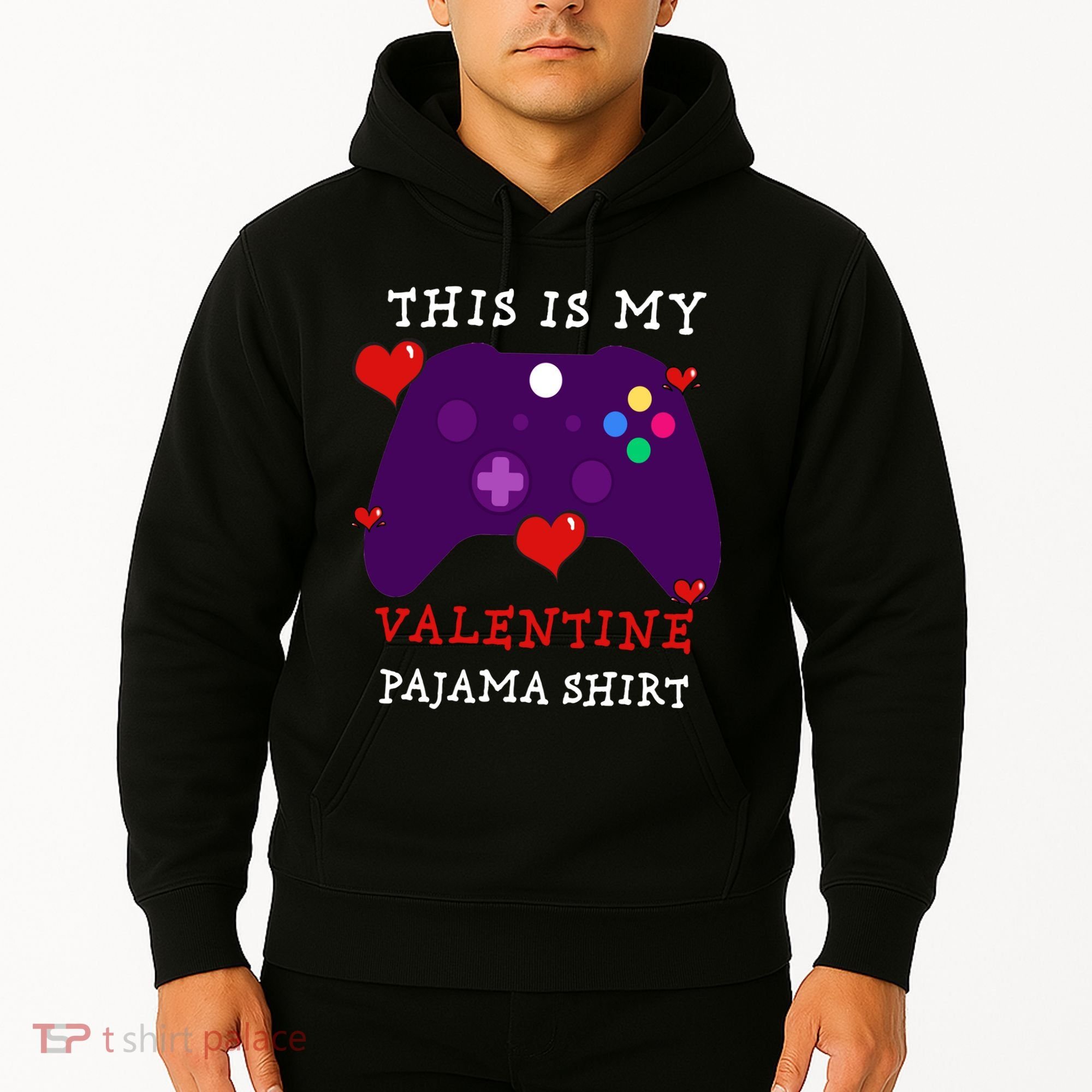 Video Games This Is My Valentine Pajama Hoodie