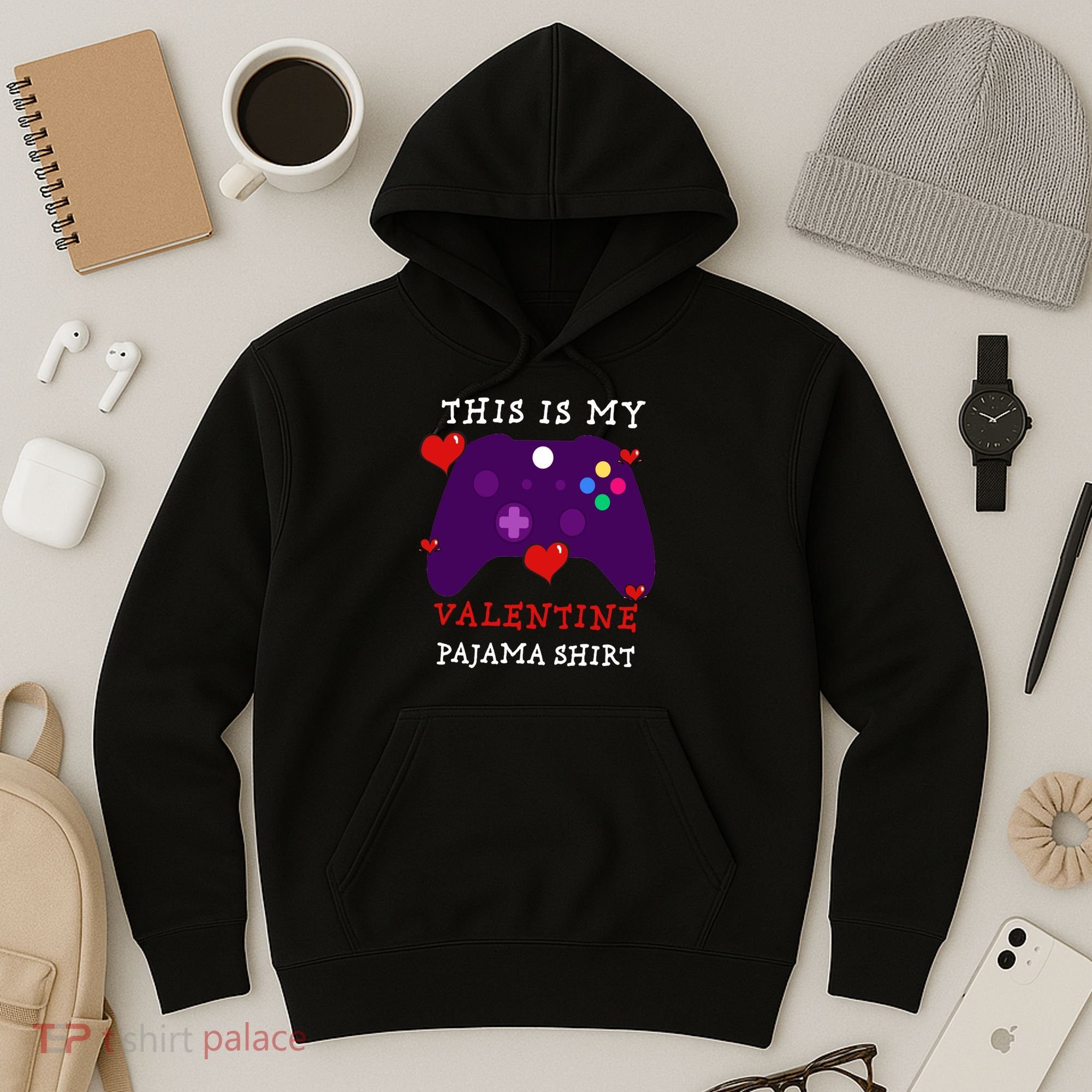 Video Games This Is My Valentine Pajama Hoodie