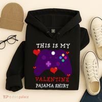 Video Games This Is My Valentine Pajama Hoodie thumb 4