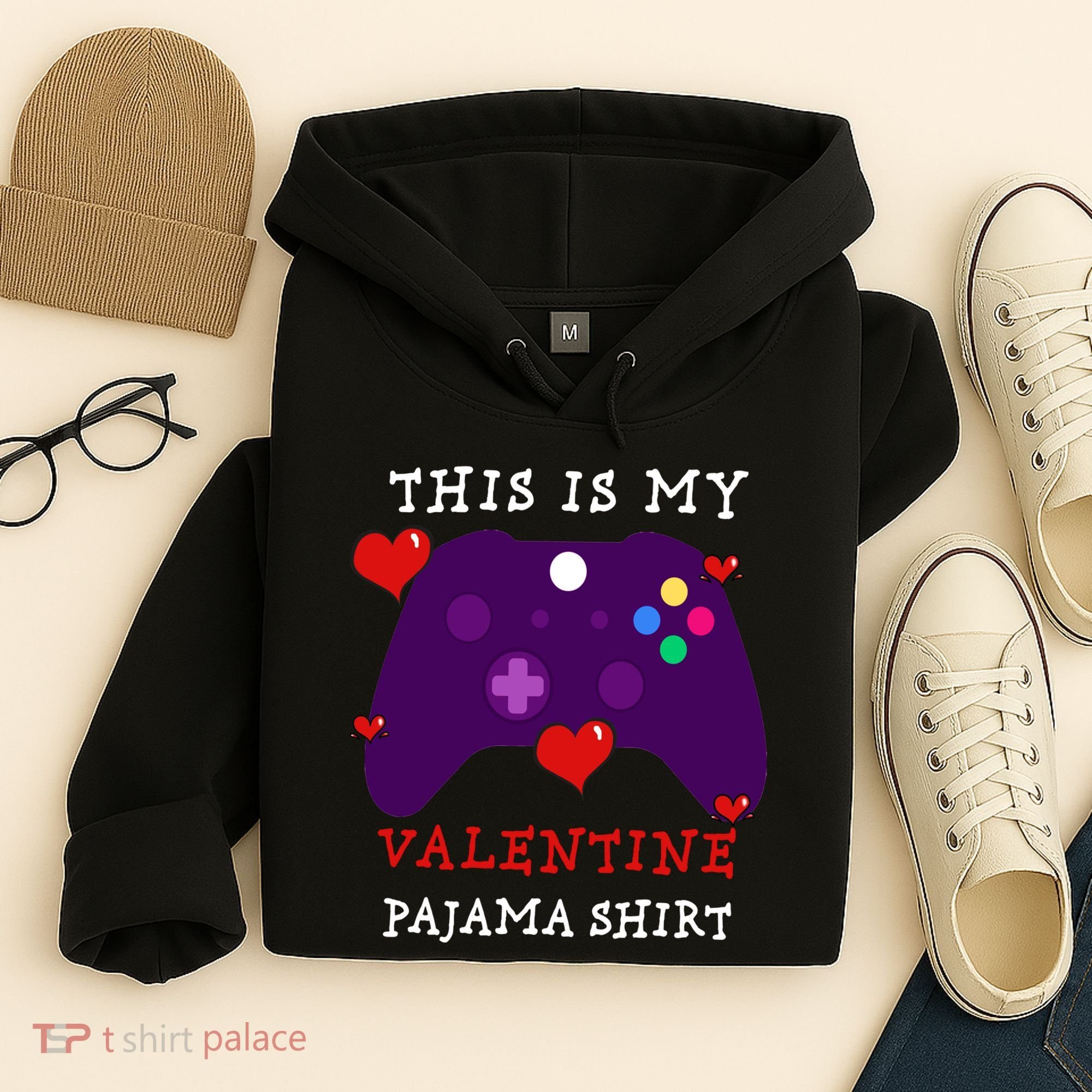 Video Games This Is My Valentine Pajama Hoodie