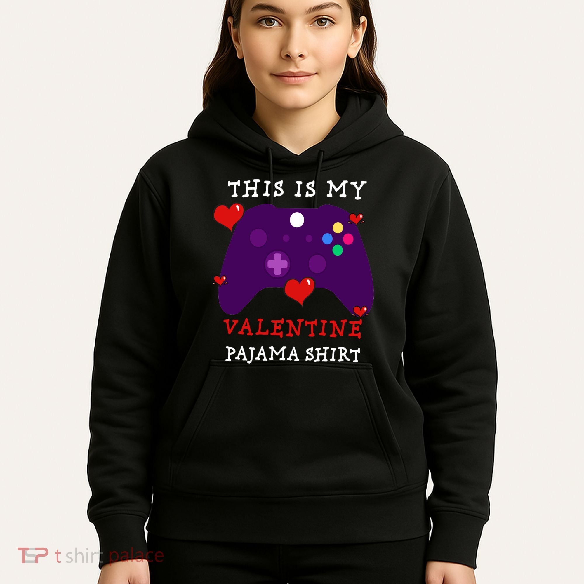 Video Games This Is My Valentine Pajama Hoodie