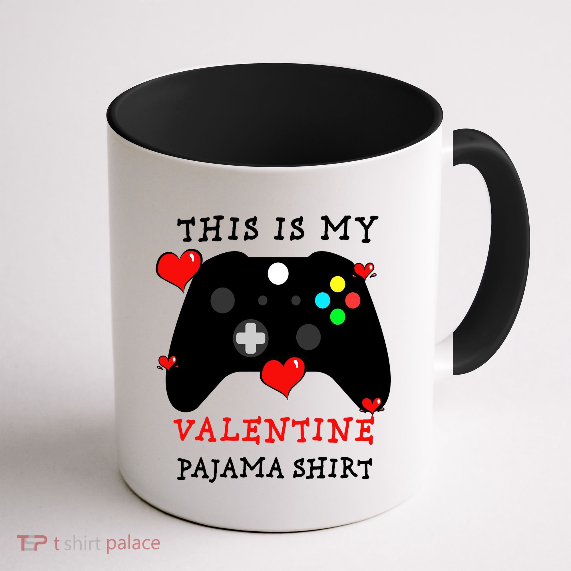 Video Games This Is My Valentine Pajama Coffee Mug