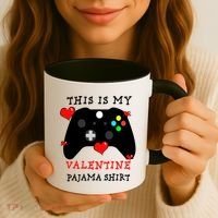 Video Games This Is My Valentine Pajama Coffee Mug thumb 3